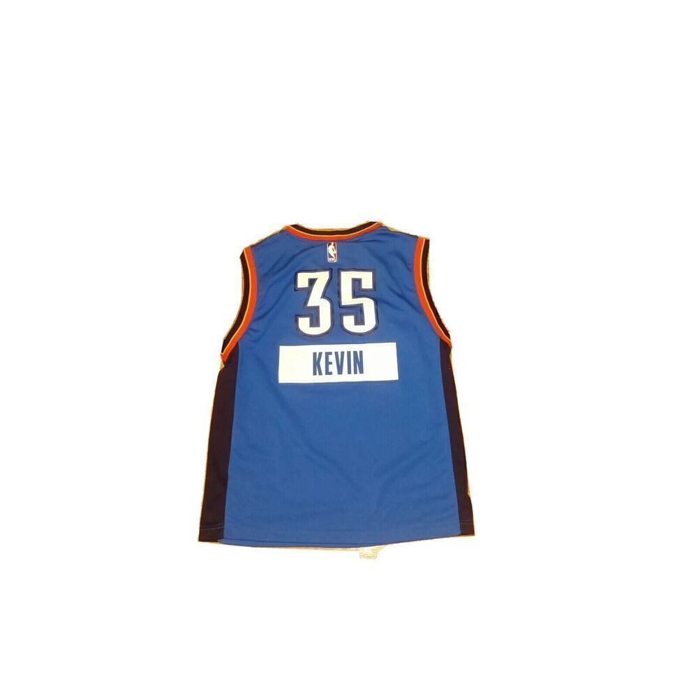 Youth Adidas Swingman Kevin Durant OKC Thunder Jersey Blue Size Large